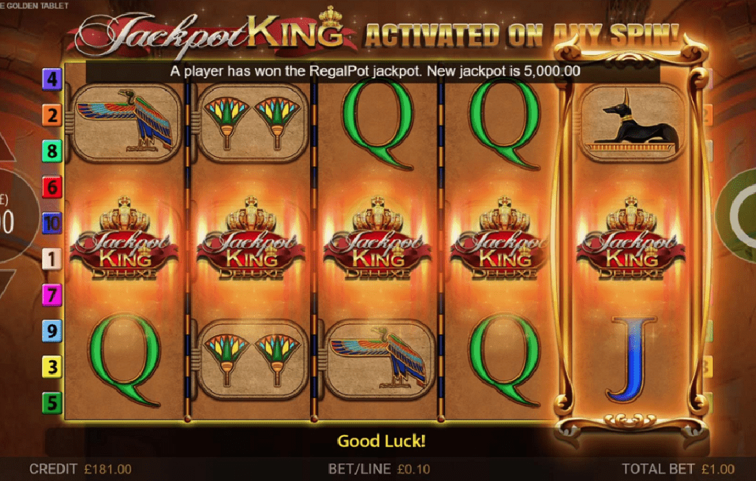 Blueprint Launches Online Slot with Jackpot King Prize Lines